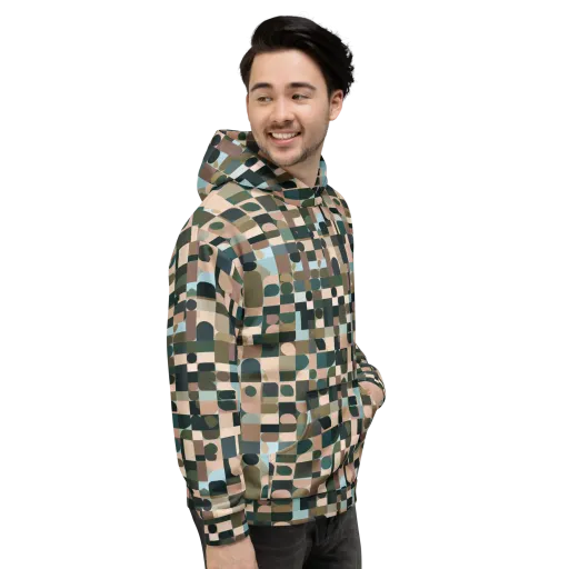 Mosaic Afterglow on a Hoodie