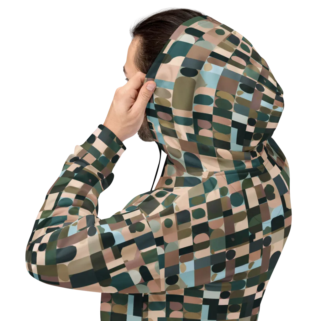 Mosaic Afterglow on Hoodie — Back