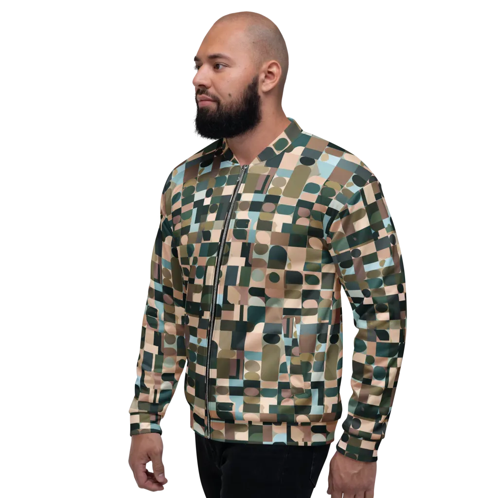 Mosaic Afterglow on Bomber Jacket — Left