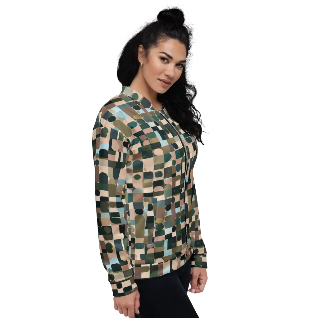 Mosaic Afterglow on Bomber Jacket — Right