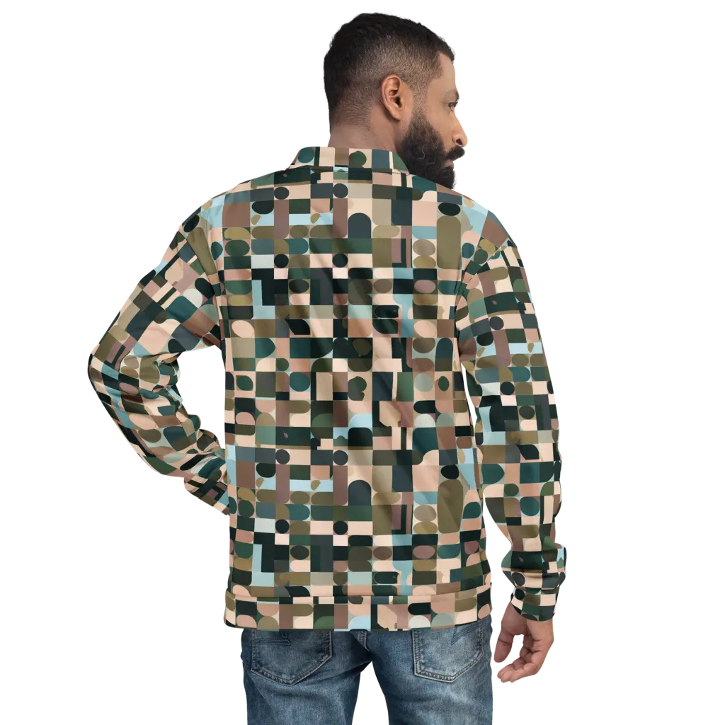 Mosaic Afterglow on Bomber Jacket — Back