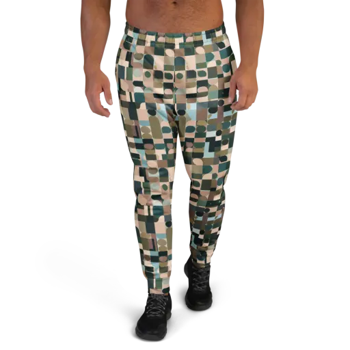 Mosaic Afterglow on a Men's Joggers