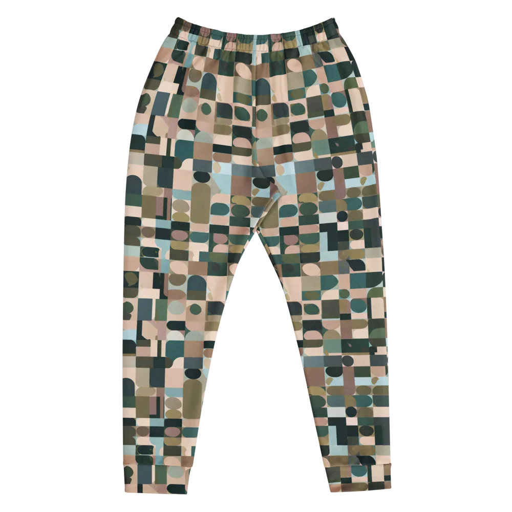 Mosaic Afterglow on Men's Joggers — Front