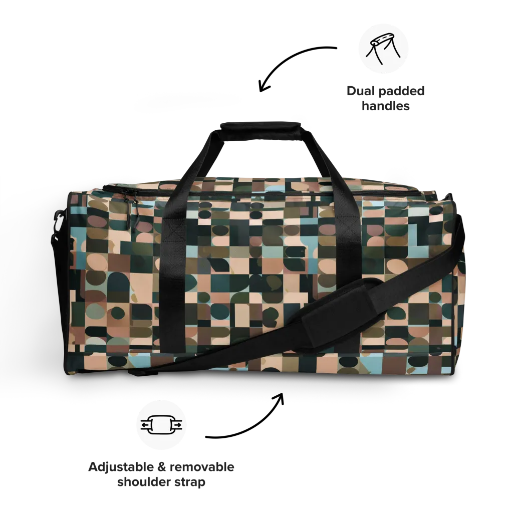 Mosaic Afterglow on Duffle Bag — Front