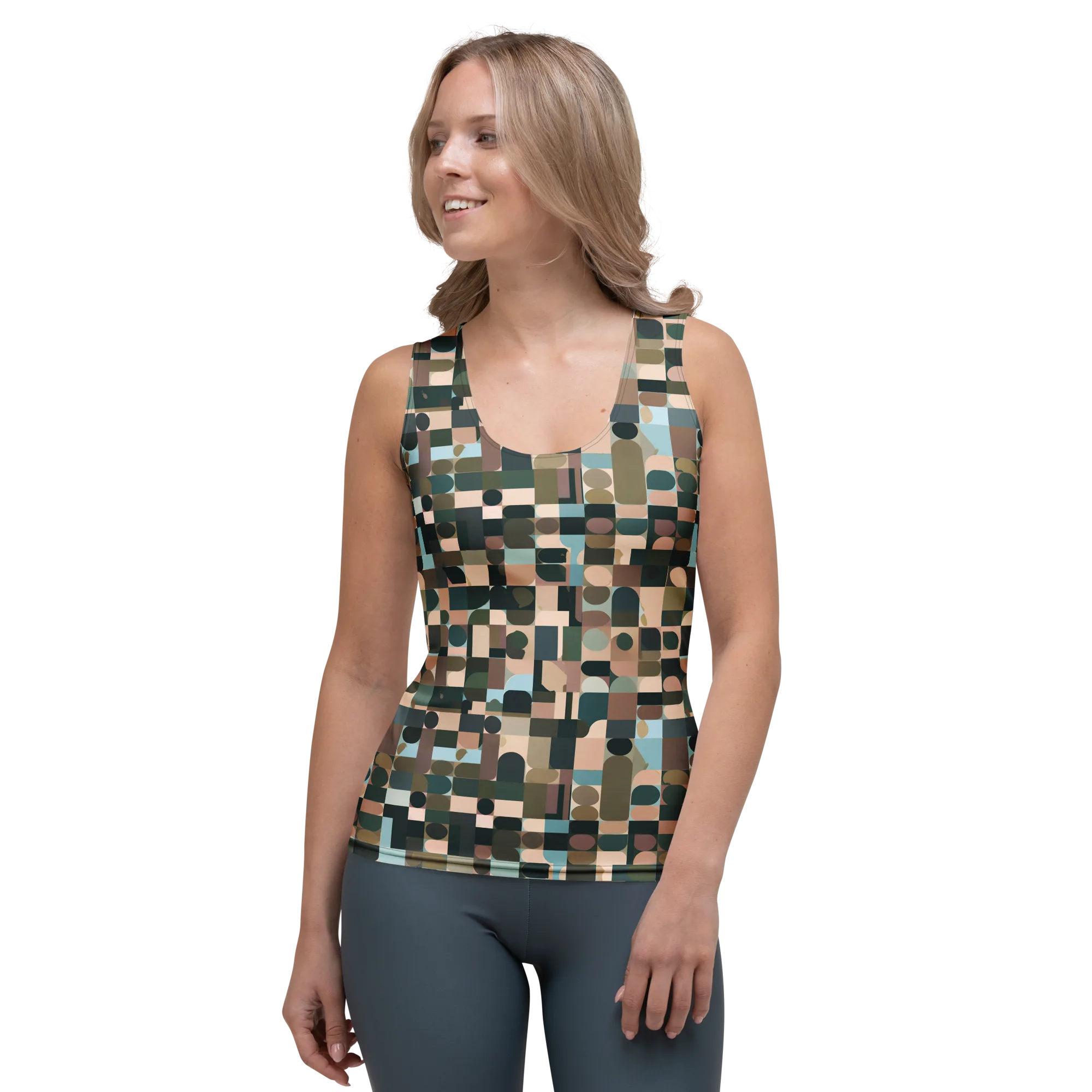 Mosaic Afterglow on Women's Tank Top — Front