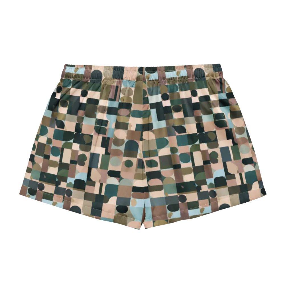 Mosaic Afterglow on Women's Pajama Shorts — Back