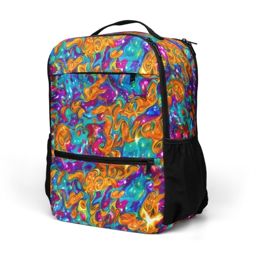 Saffron Kaleidoscope on a Utility Backpack