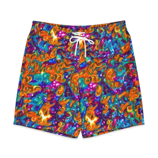 Saffron Kaleidoscope on a Men's Board Shorts