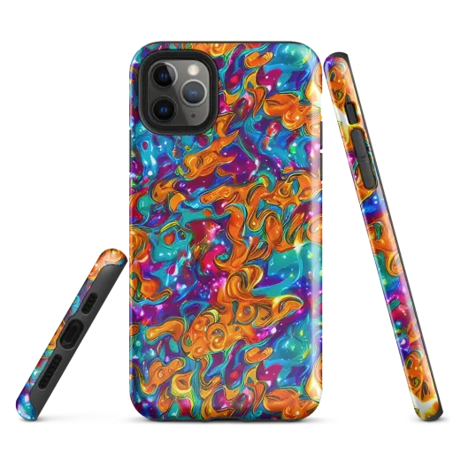 Saffron Kaleidoscope on a Tough Case for iPhone®