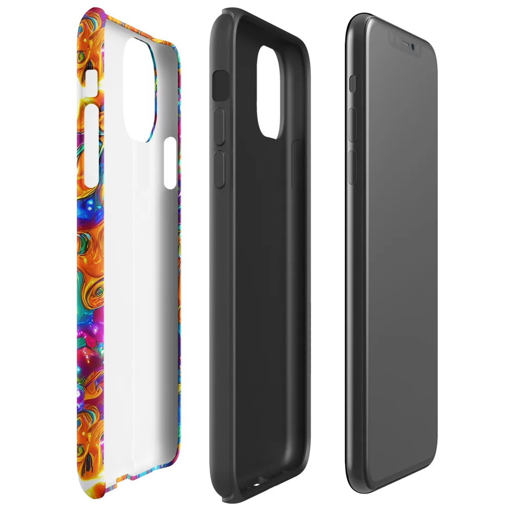 Saffron Kaleidoscope on Tough Case for iPhone® — Right