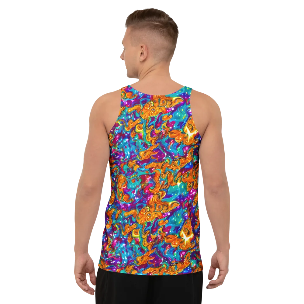 Saffron Kaleidoscope on Men's Tank Top — Back
