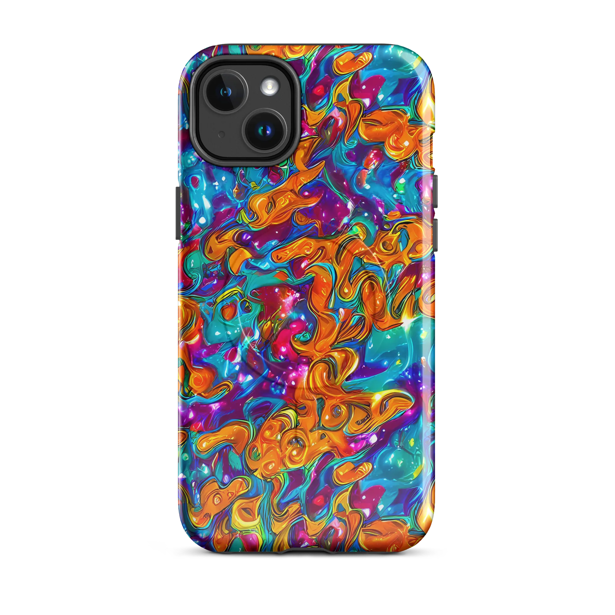 Saffron Kaleidoscope on MagSafe Tough Case for iPhone® — Front