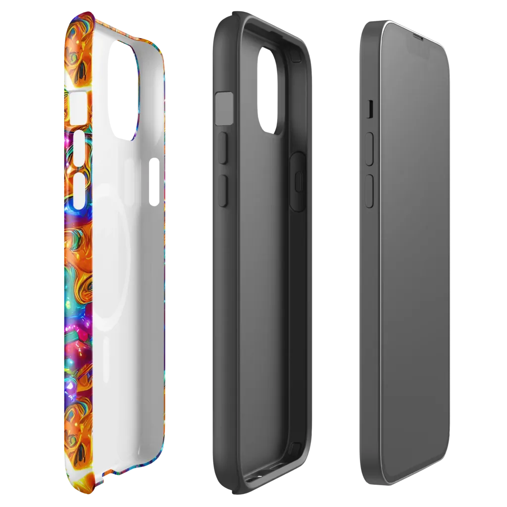 Saffron Kaleidoscope on MagSafe Tough Case for iPhone® — Front