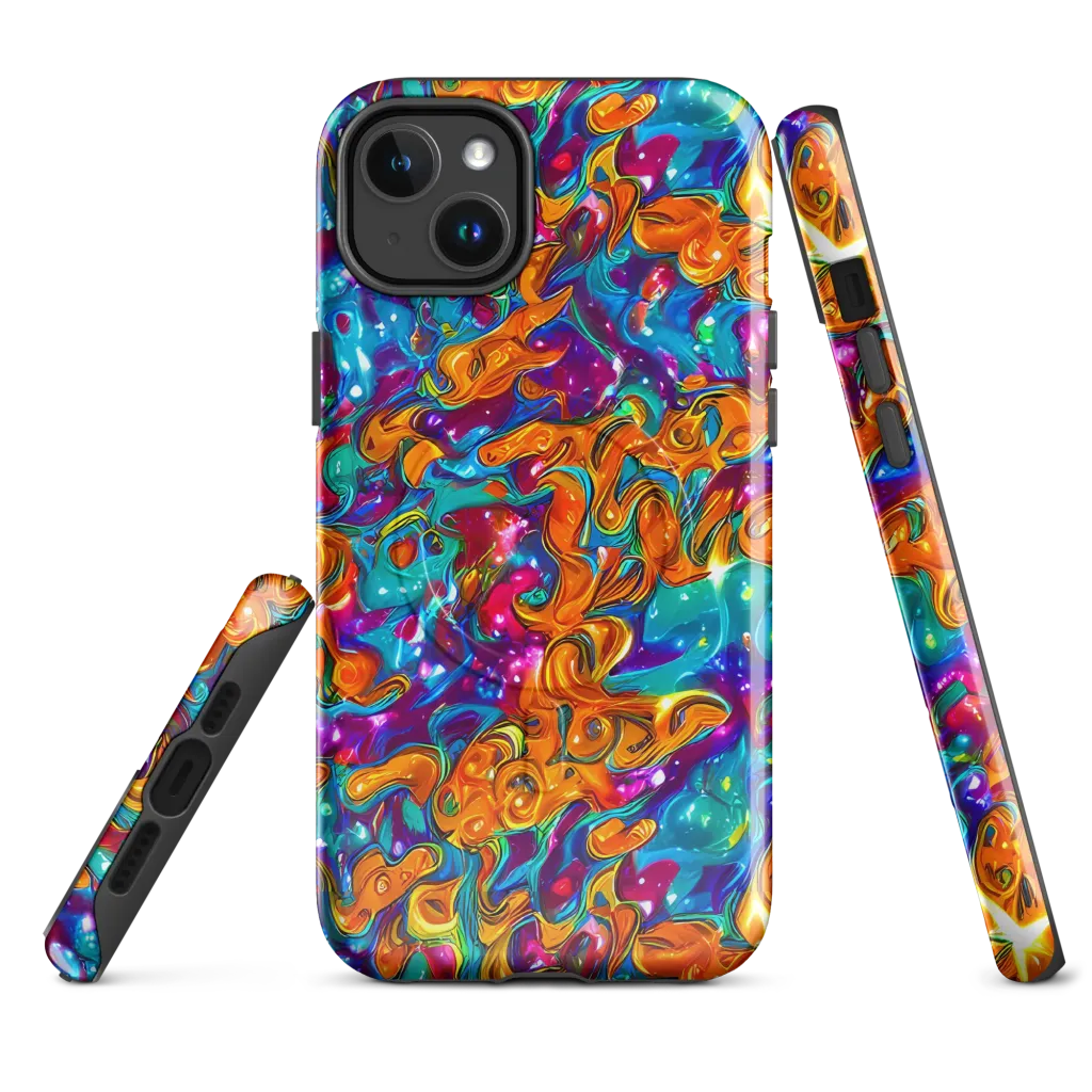 Saffron Kaleidoscope on MagSafe Tough Case for iPhone® — Front