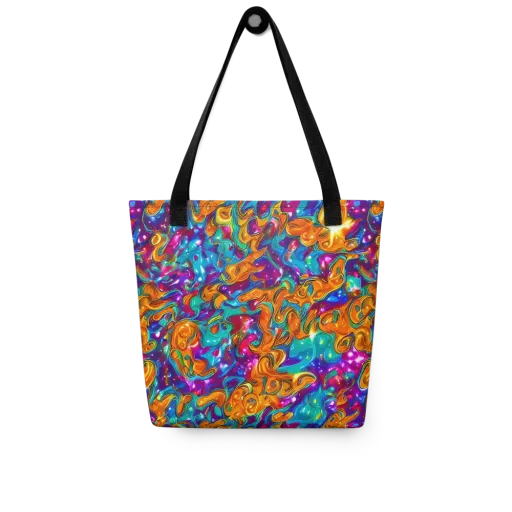 Saffron Kaleidoscope on a Tote Bag