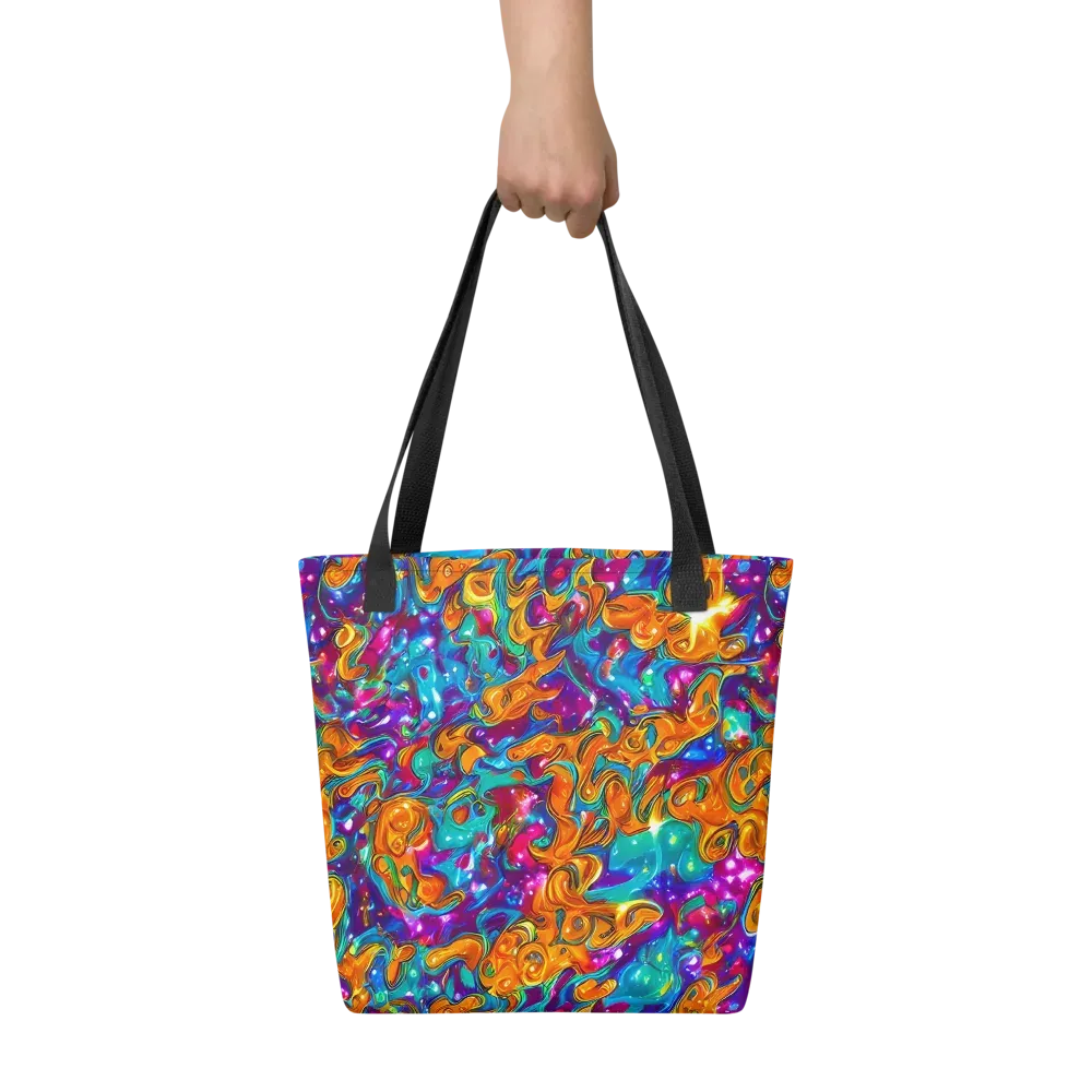 Saffron Kaleidoscope on Tote Bag — Front