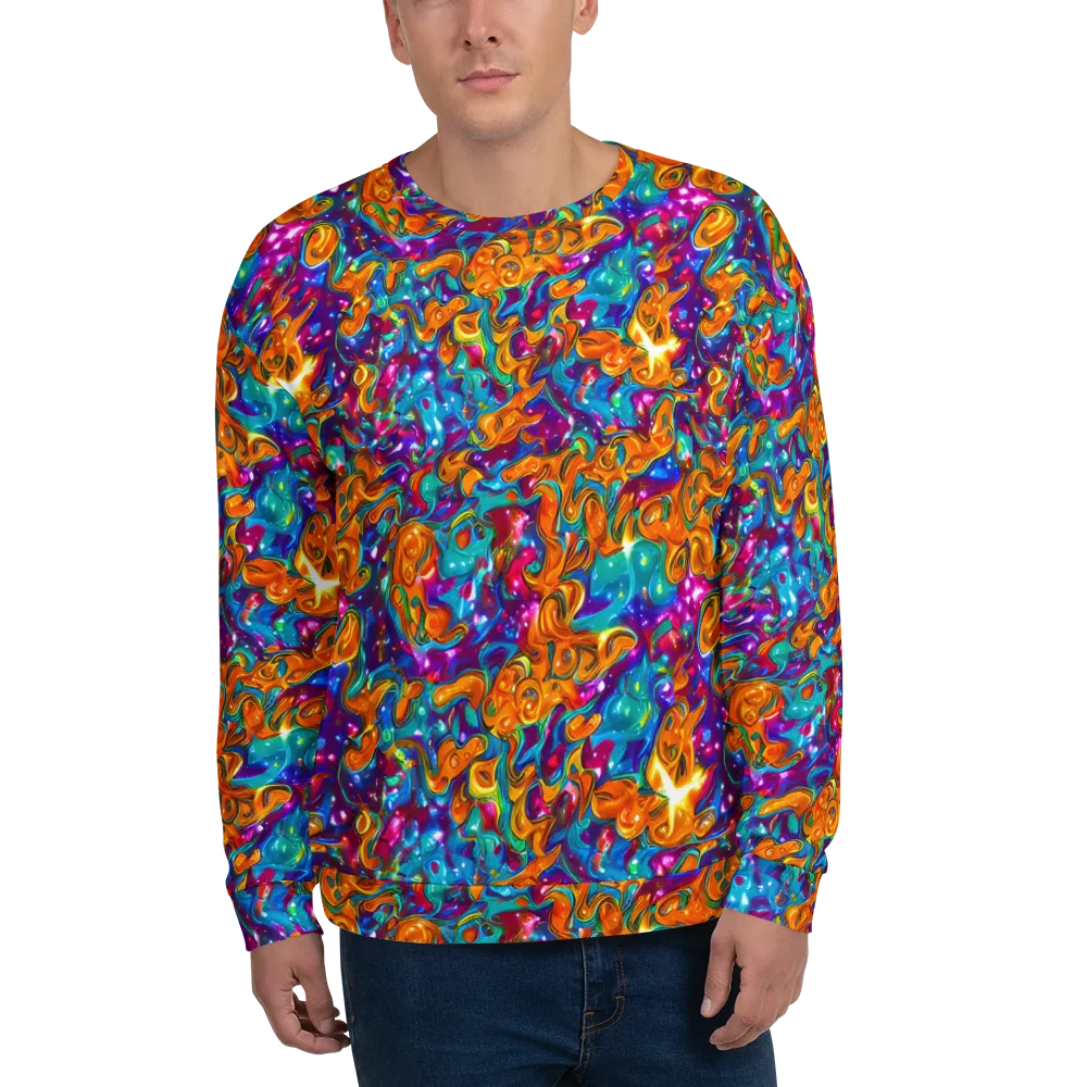 Saffron Kaleidoscope on Sweatshirt — Front