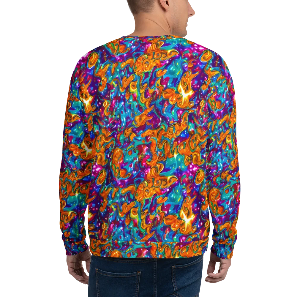 Saffron Kaleidoscope on Sweatshirt — Back