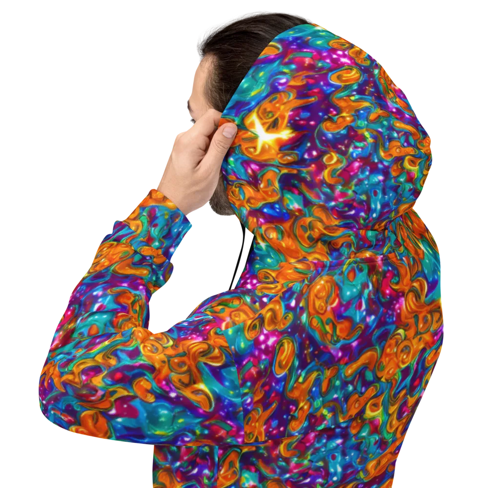 Saffron Kaleidoscope on Hoodie — Back