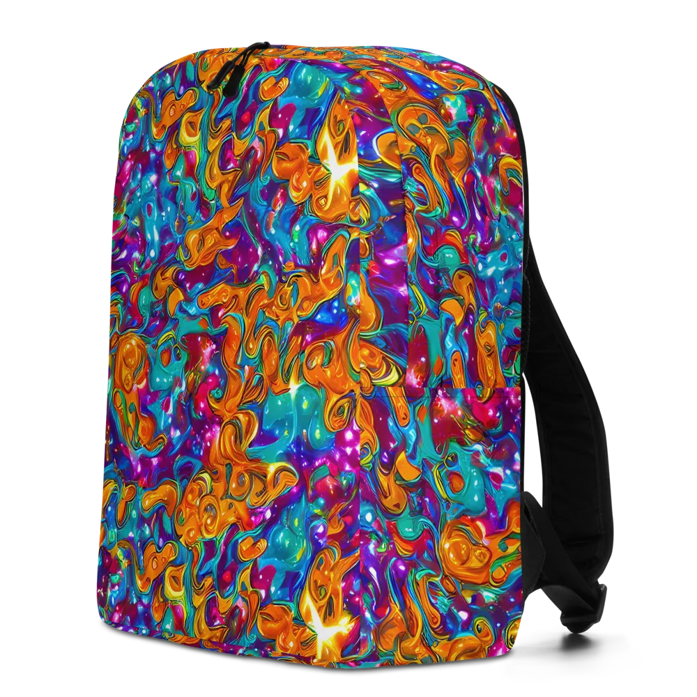 Saffron Kaleidoscope on Minimalist Backpack — Left
