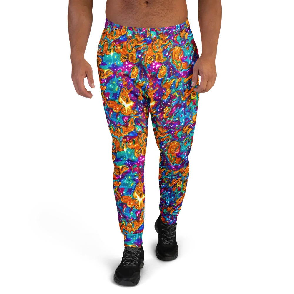Saffron Kaleidoscope on Men's Joggers — Front