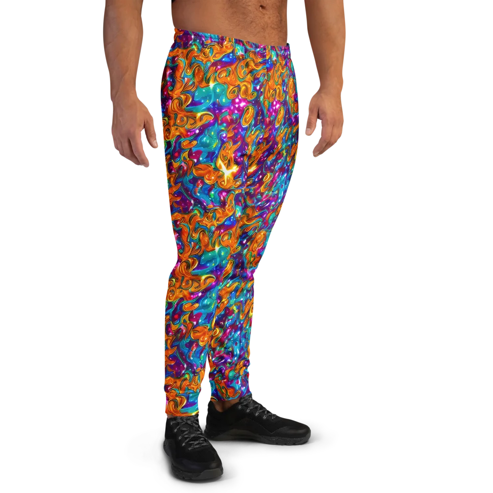 Saffron Kaleidoscope on Men's Joggers — Right