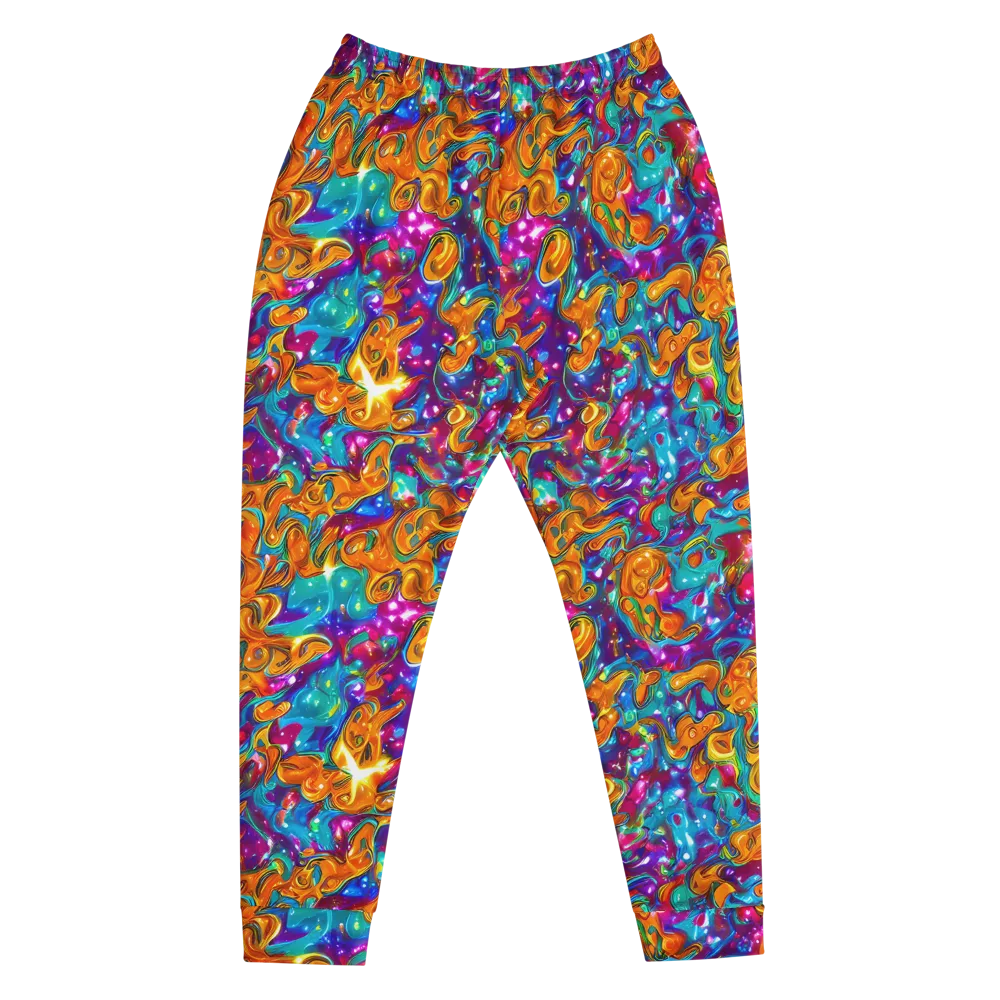 Saffron Kaleidoscope on Men's Joggers — Front