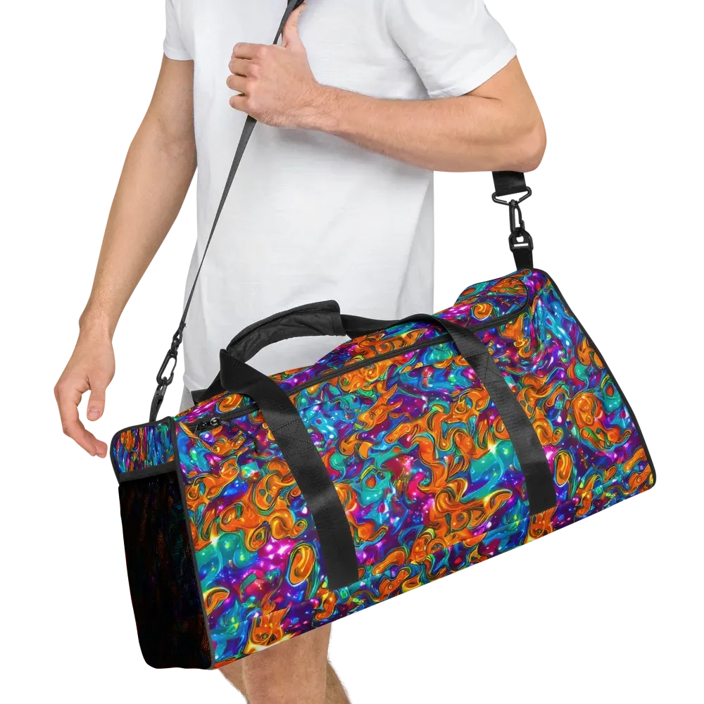 Saffron Kaleidoscope on Duffle Bag — Right Front