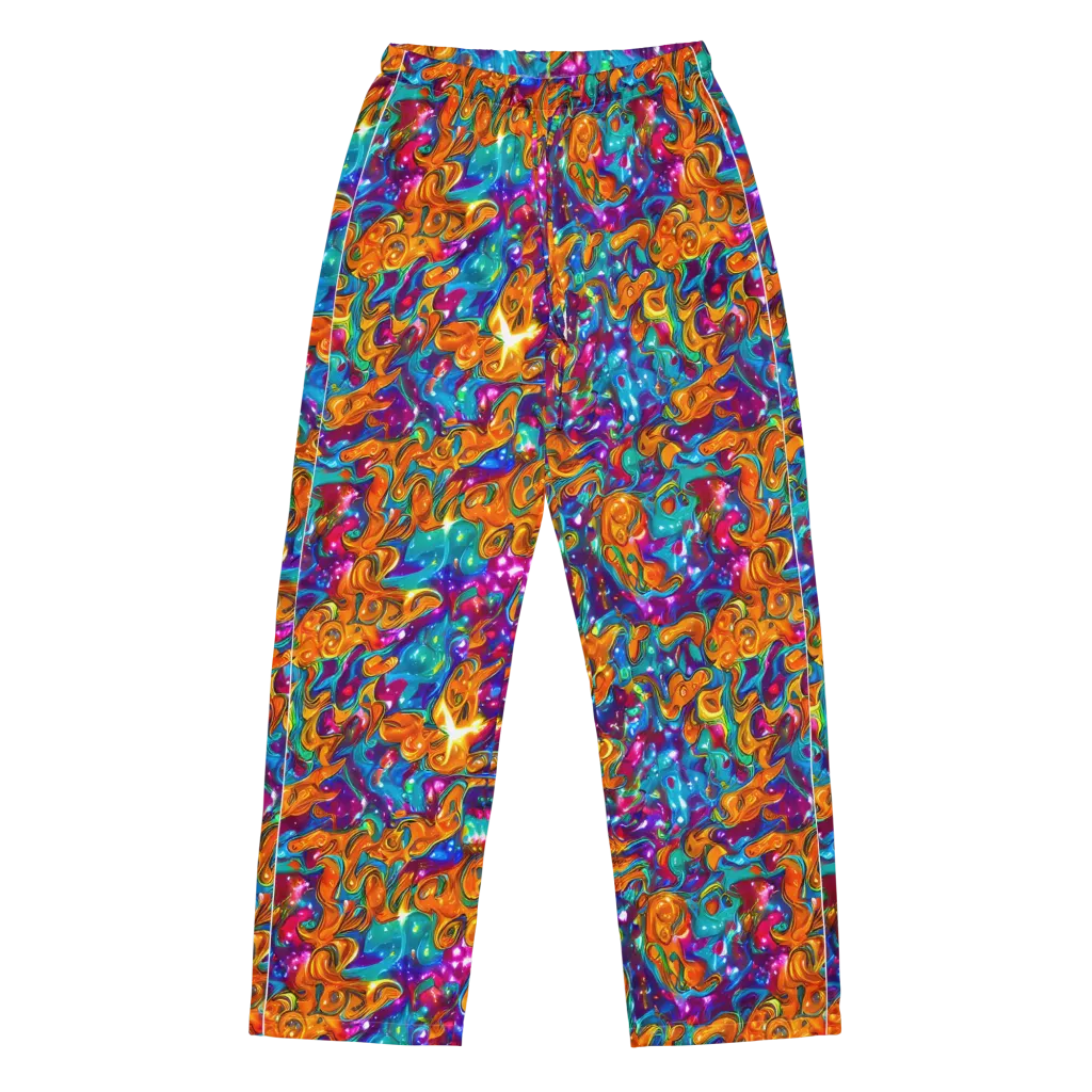 Saffron Kaleidoscope on Women's Pajama Pants — Front
