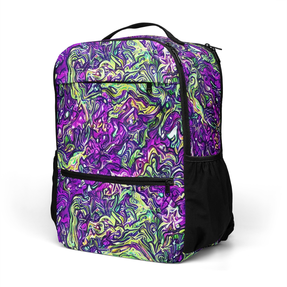 Psychedelic Jungle on Utility Backpack — Left Front