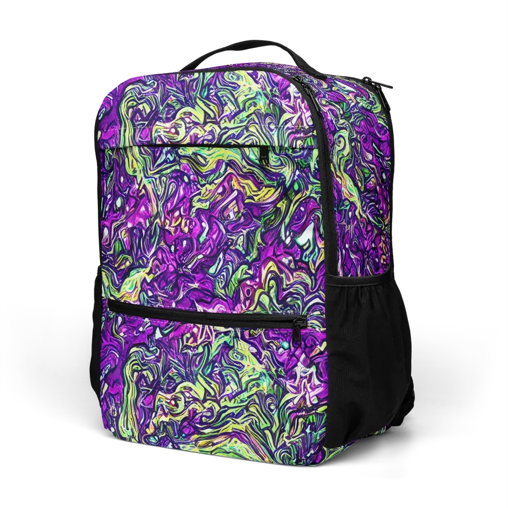 Psychedelic Jungle on Utility Backpack — Left Front