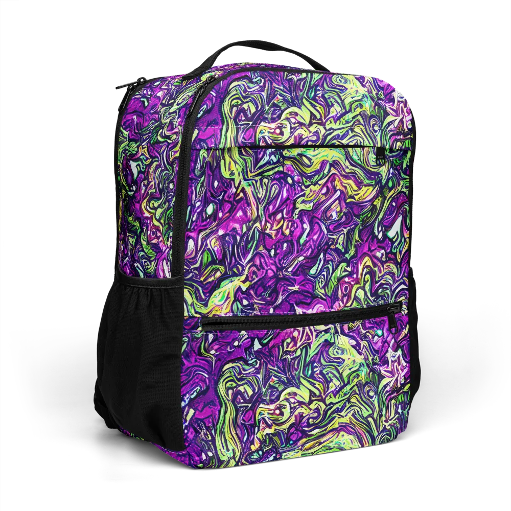 Psychedelic Jungle on Utility Backpack — Right Front