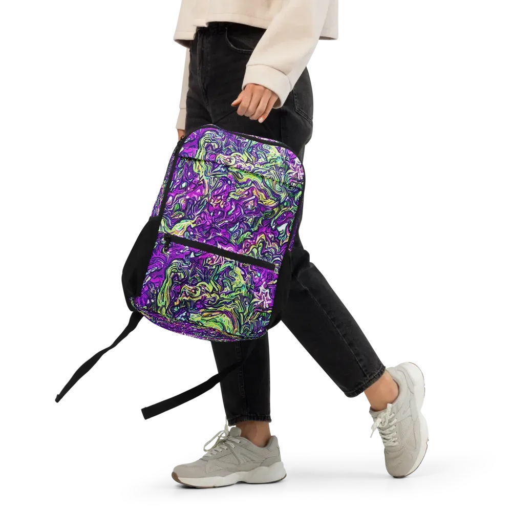 Psychedelic Jungle on Utility Backpack — Front