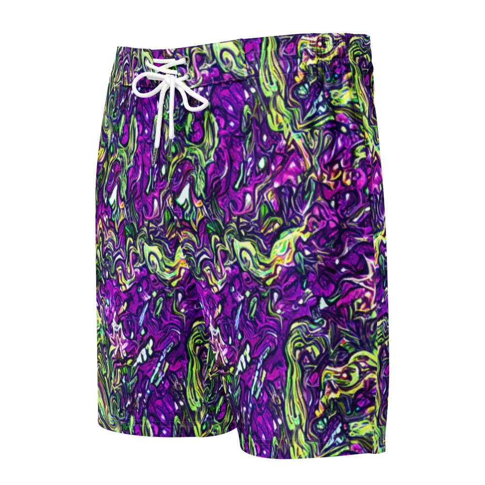 Psychedelic Jungle on Men's Board Shorts — Front