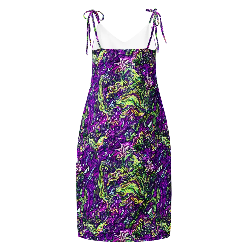 Psychedelic Jungle on Slip Dress — Back