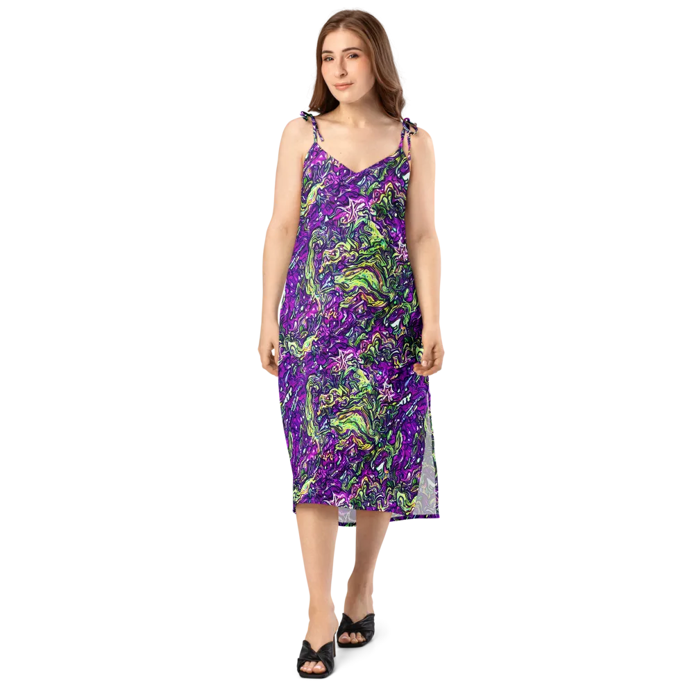 Psychedelic Jungle on Slip Dress — Front