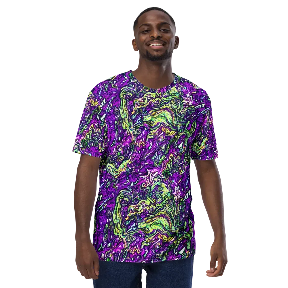 Psychedelic Jungle on Men's Crew Neck T-Shirt — Front