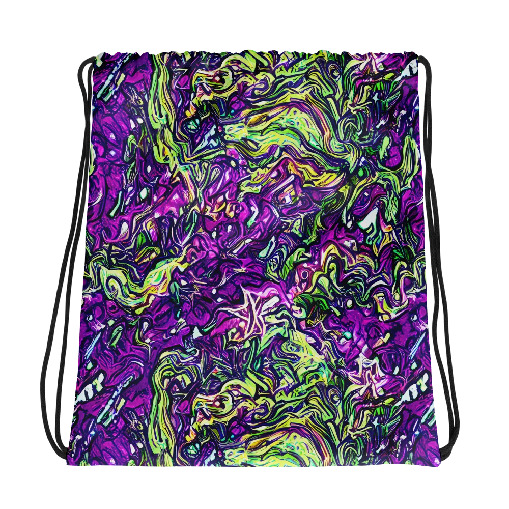 Psychedelic Jungle on Drawstring Bag — Photo