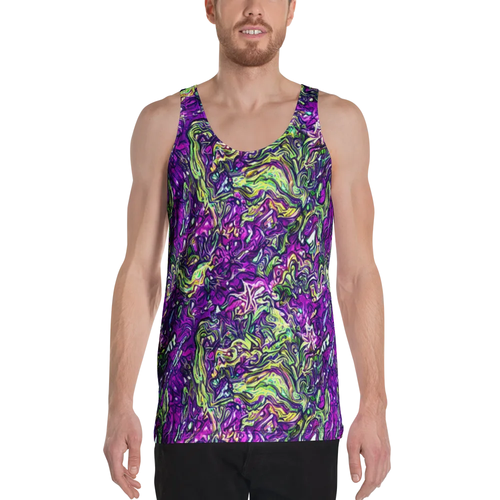 Psychedelic Jungle on Men's Tank Top — Front