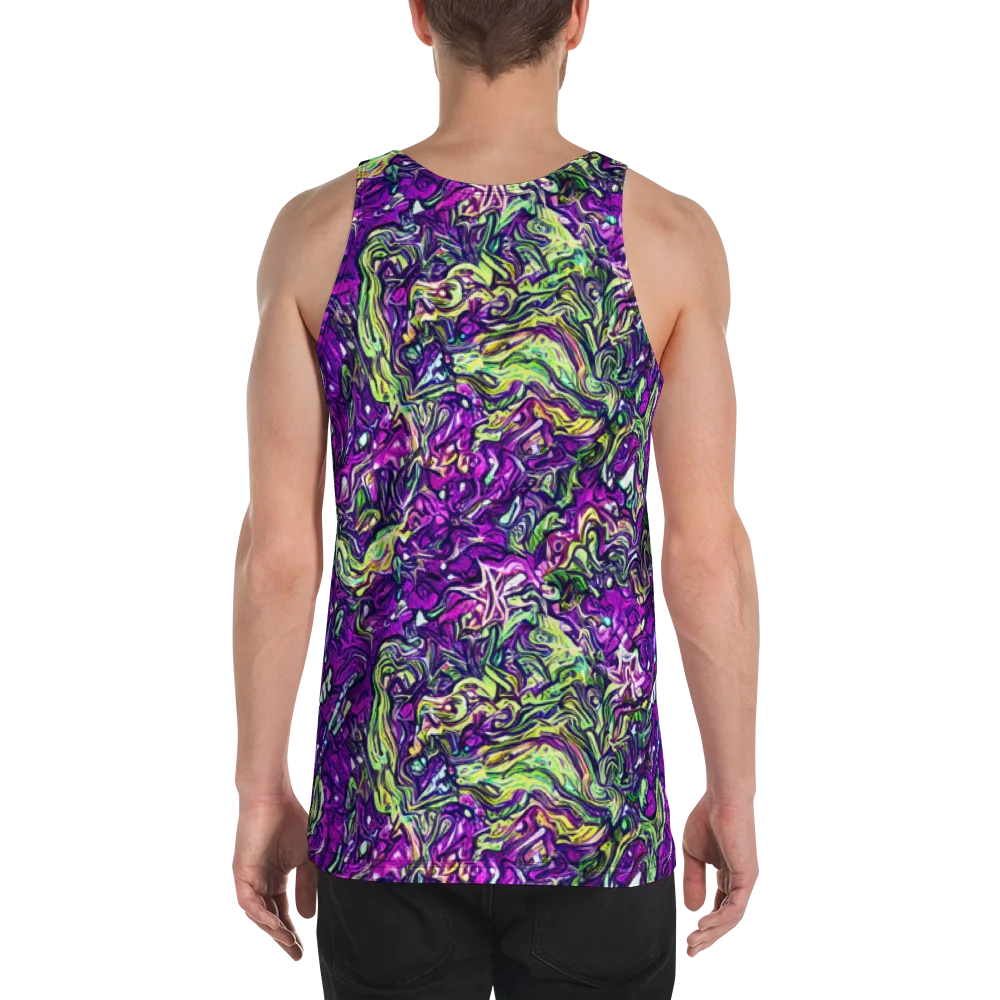 Psychedelic Jungle on Men's Tank Top — Back