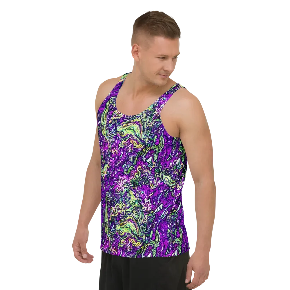 Psychedelic Jungle on Men's Tank Top — Left Front