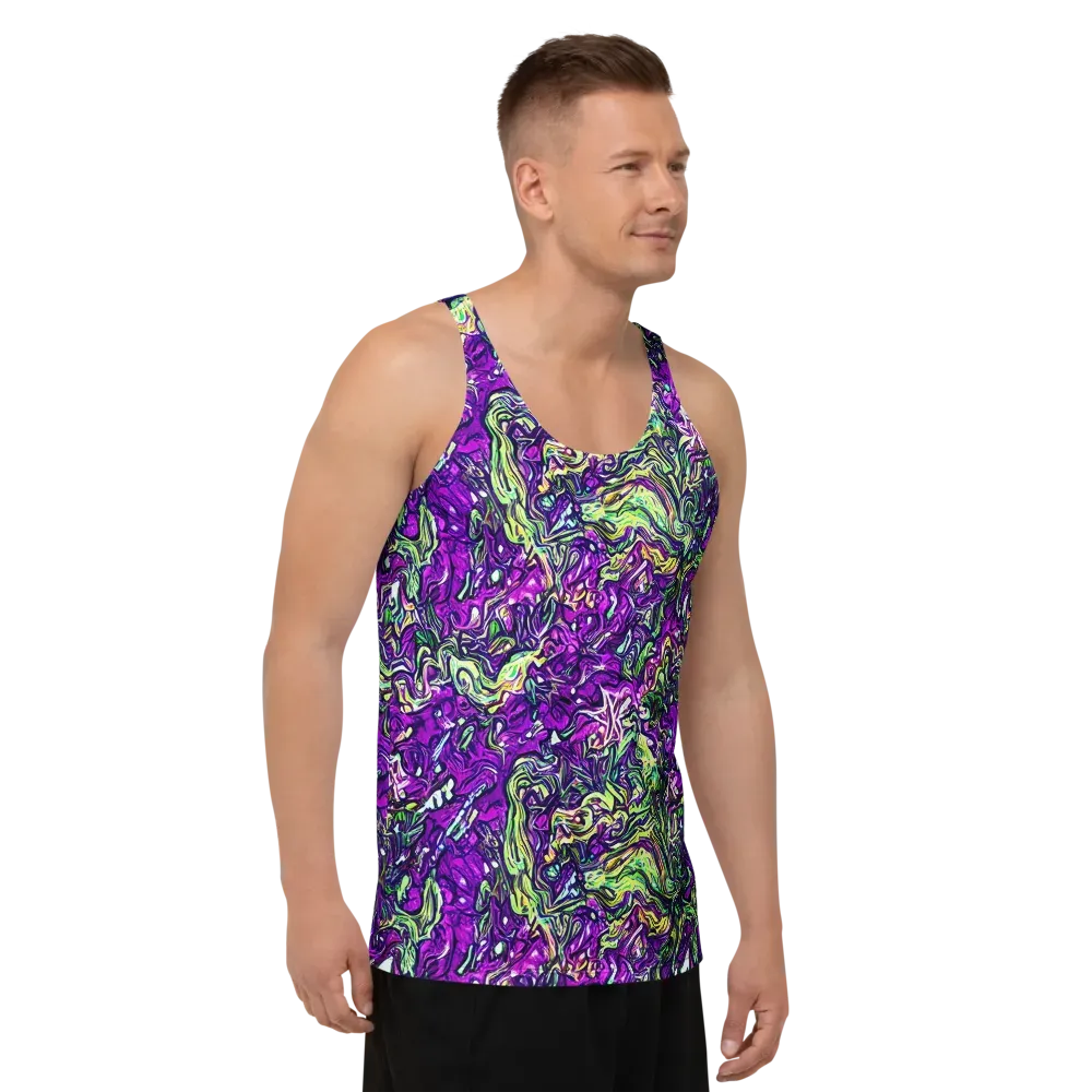 Psychedelic Jungle on Men's Tank Top — Right Front