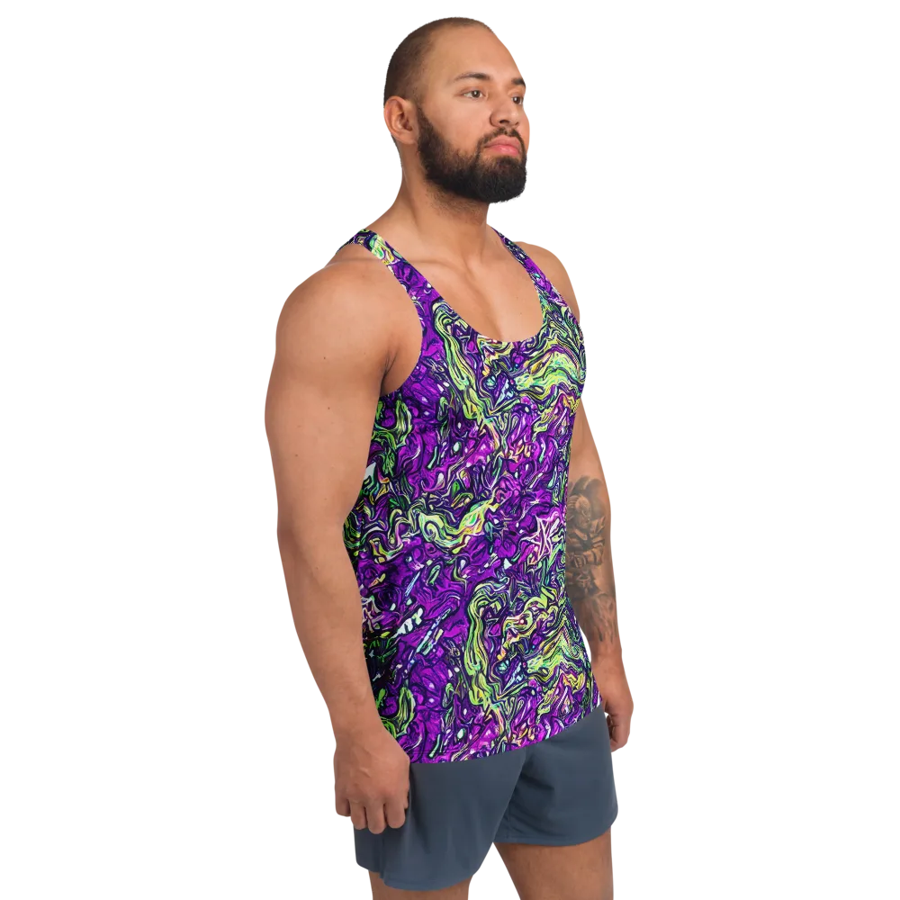 Psychedelic Jungle on Men's Tank Top — Right Front