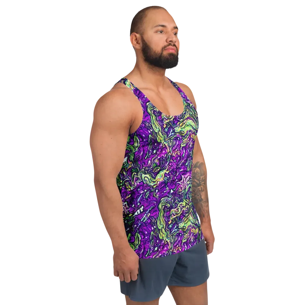 Psychedelic Jungle on Men's Tank Top — Right Front