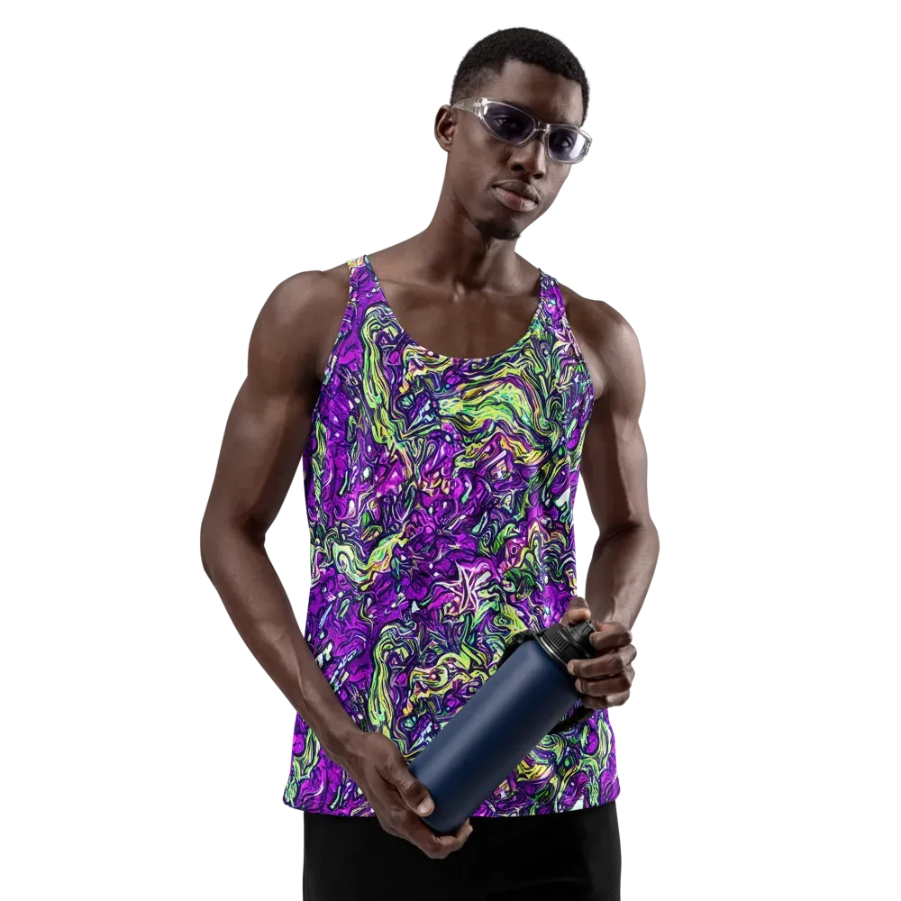 Psychedelic Jungle on Men's Tank Top — Front