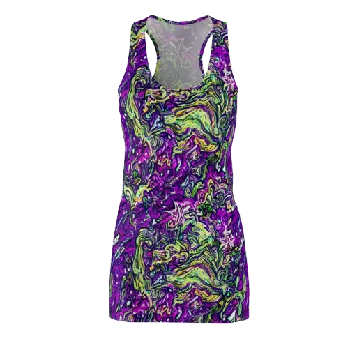 Psychedelic Jungle on a Racerback Dress