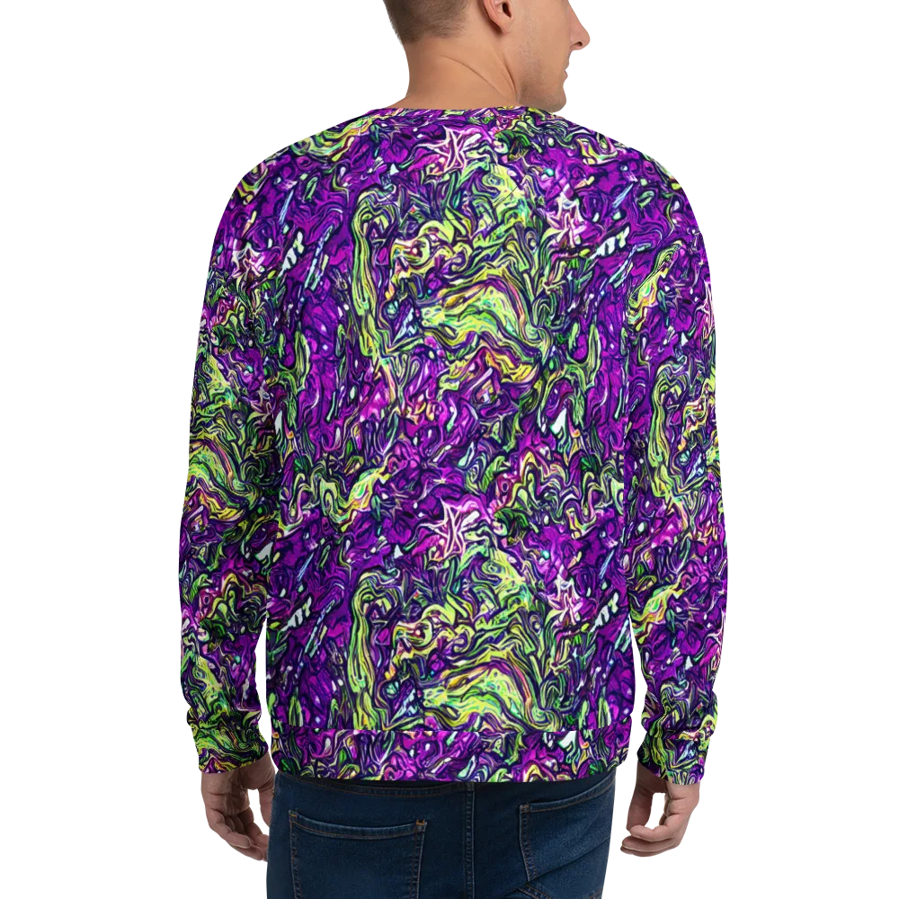 Psychedelic Jungle on Sweatshirt — Back