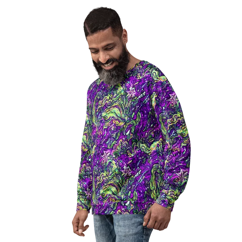 Psychedelic Jungle on Sweatshirt — Left Front