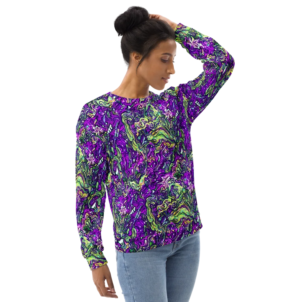Psychedelic Jungle on Sweatshirt — Right Front