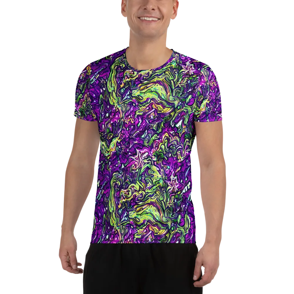 Psychedelic Jungle on Men's Athletic T-Shirt — Front
